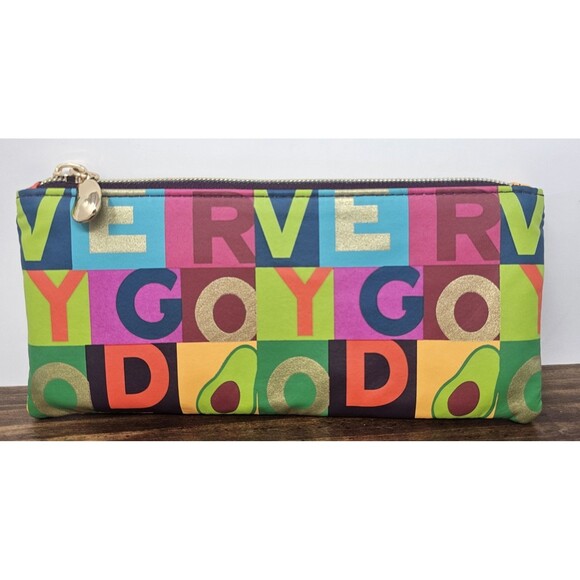 Very Good Zippered Pouch Avocado Pull Tabitha Brown NEW Pencil Cosmetic Case - Picture 1 of 8